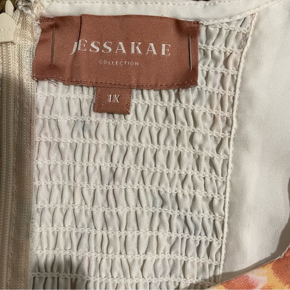 jessakae fleur cream floral slit midi dress spring aummer - Picture 6 of 6